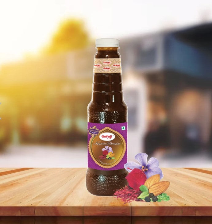 Shree Guruji Kesaria Thandai Sugar Free - 750 ml