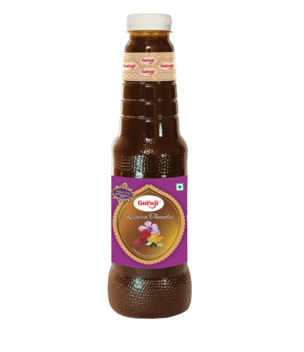 Shree Guruji Kesaria Thandai Sugar Free - 750 ml