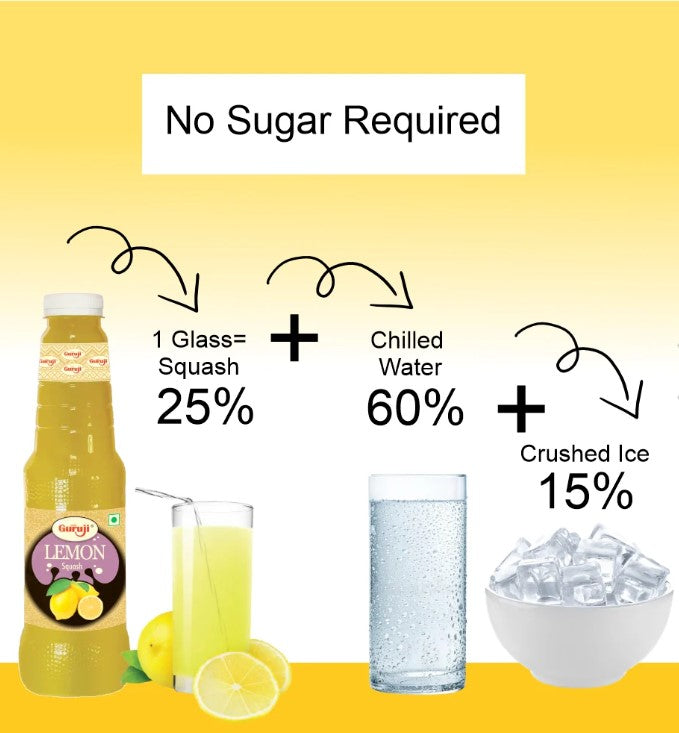 Shree Guruji Lemon Squash - 750 ml
