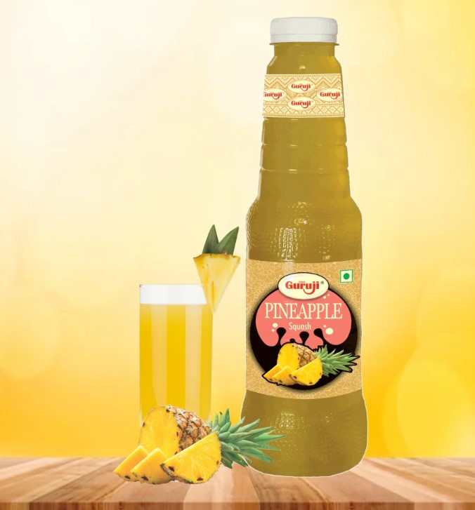 Shree Guruji Pineapple Squash - 750 ml