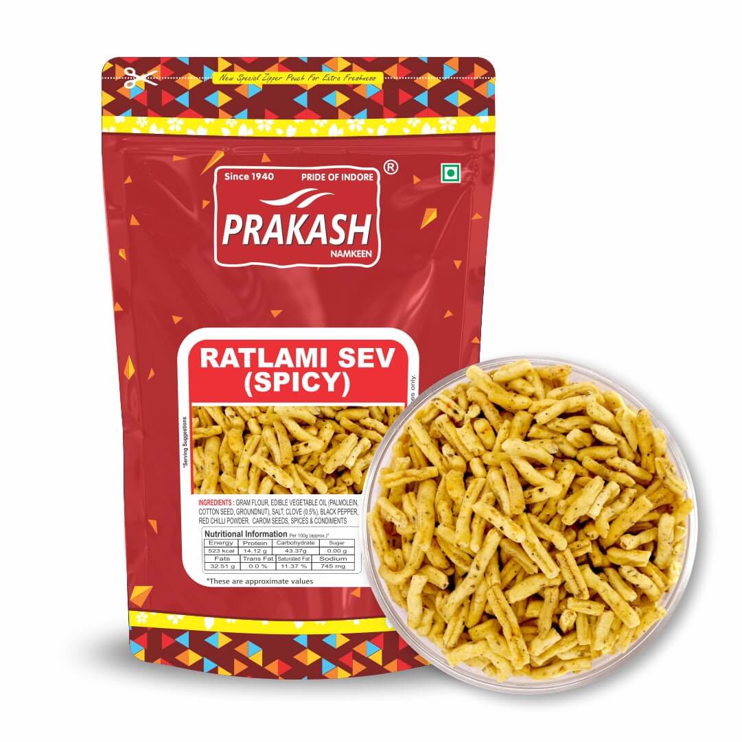 Prakash Namkeen Ratlami Sev (Spicy) - 250 gms