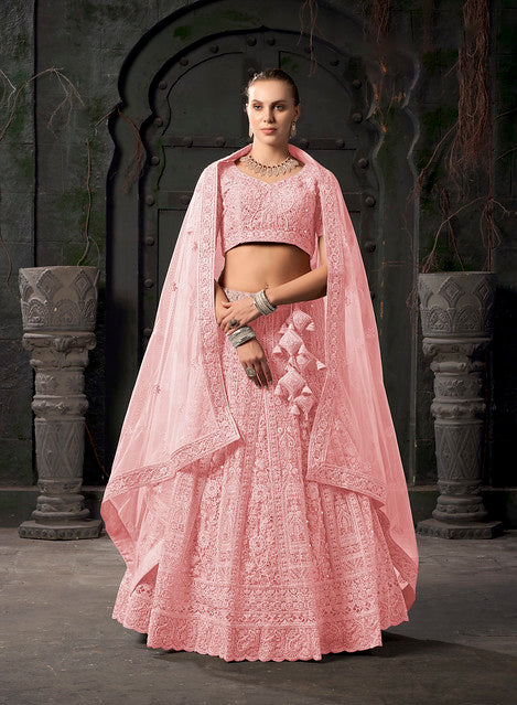 Latest Premium Net With Zarkan Lehenga Collection | Ready To Wear Code-9011 To 9011C
