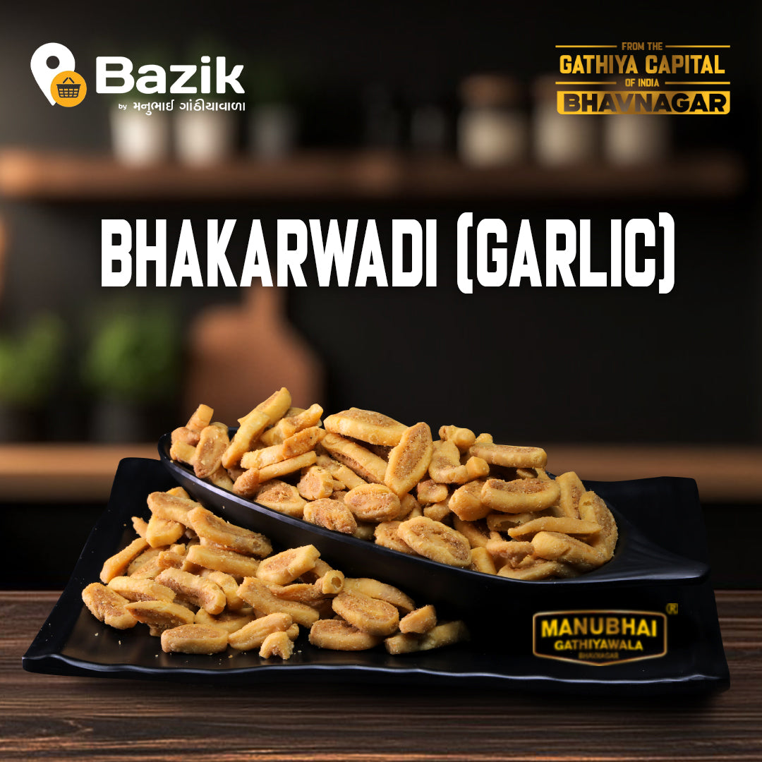 Manubhai Gathiyawala Bhakharwadi Garlic | 400 gms