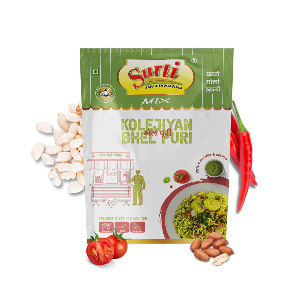 Surtimix Small Kolejiyan Bhel Puri No Onion No Garlic | Ready To Eat 200 gms