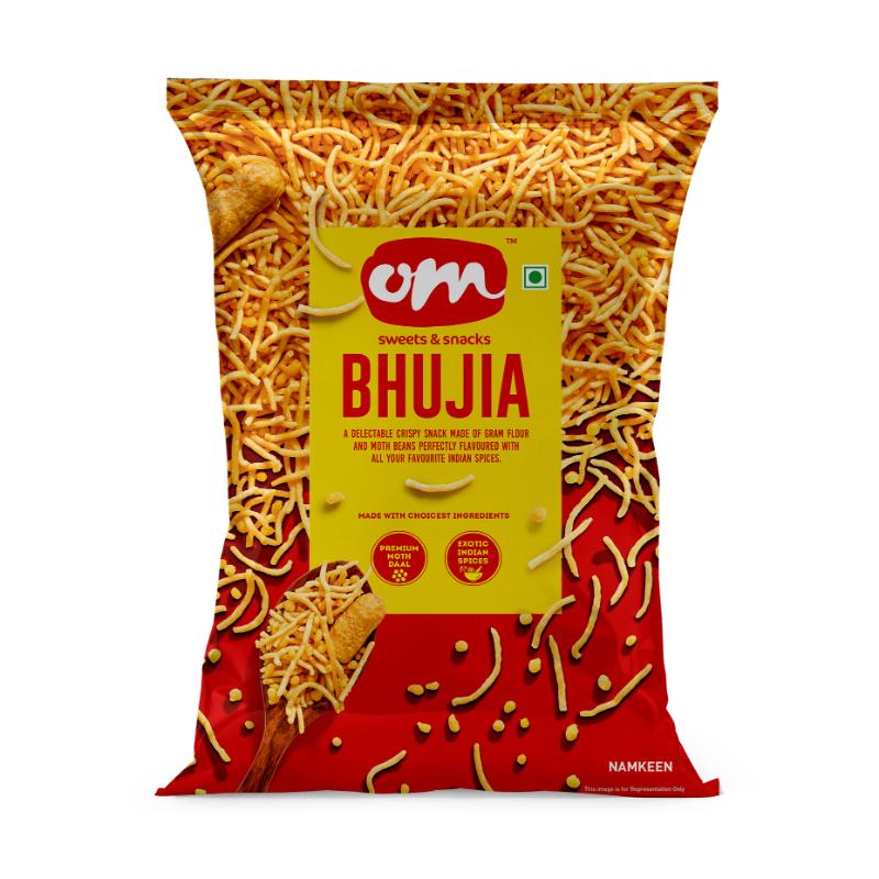 Om Sweets & Snacks Bhujia - 400 Gms - India shopping