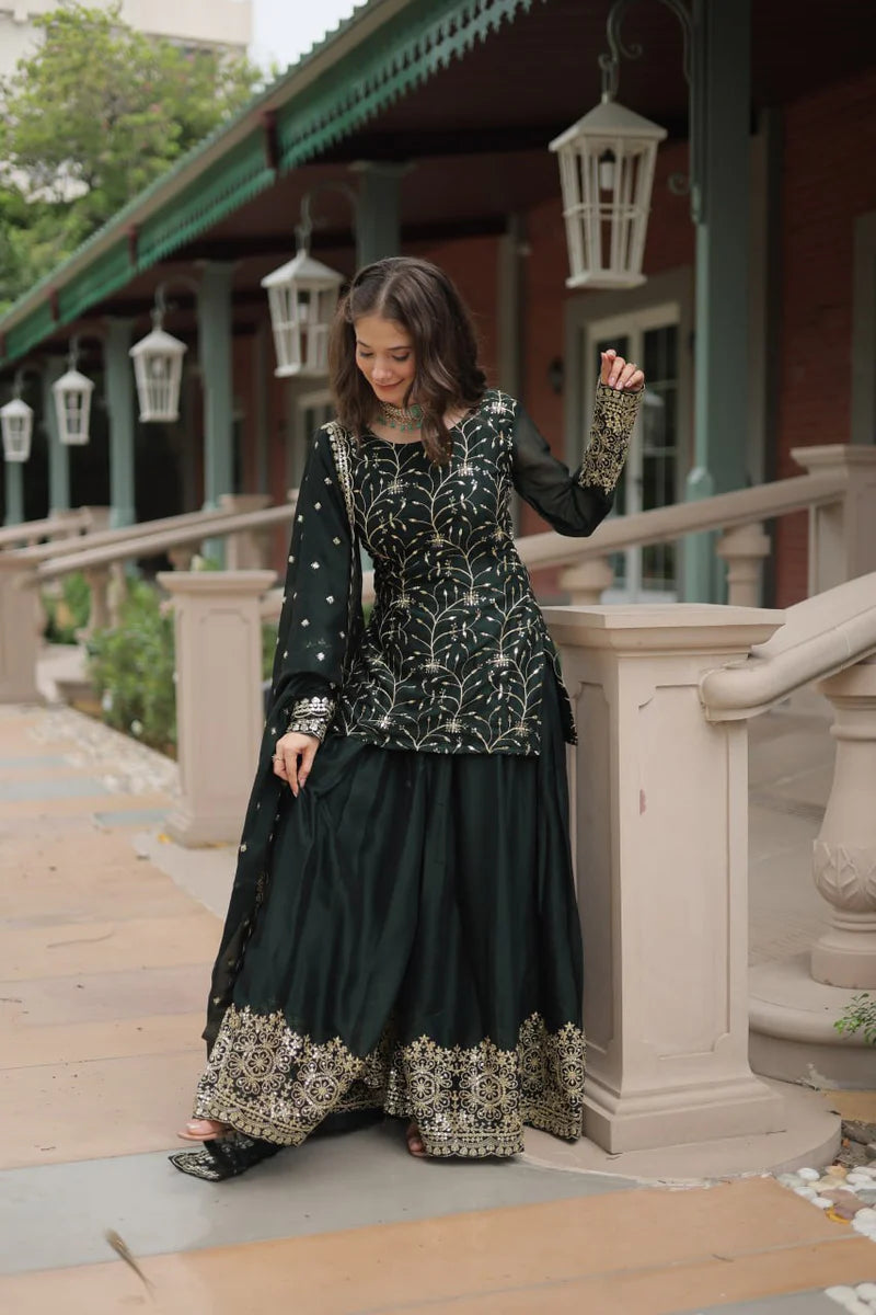 Classical Lehenga Suit With Sequins Thread Work | Ready To Wear