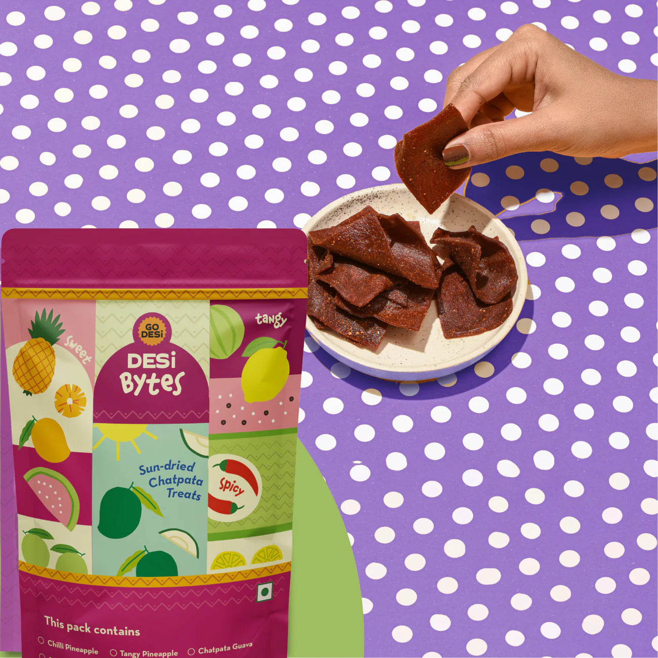 Chatpata Guava Bytes | Sun-dried Guava Snack | 100% Natural | Pack 150 gms