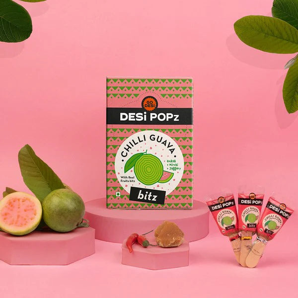 Chilli Guava Popz | Pink Guava Bitz & Jaggery | Hand-made | 50 PCS -400 gms