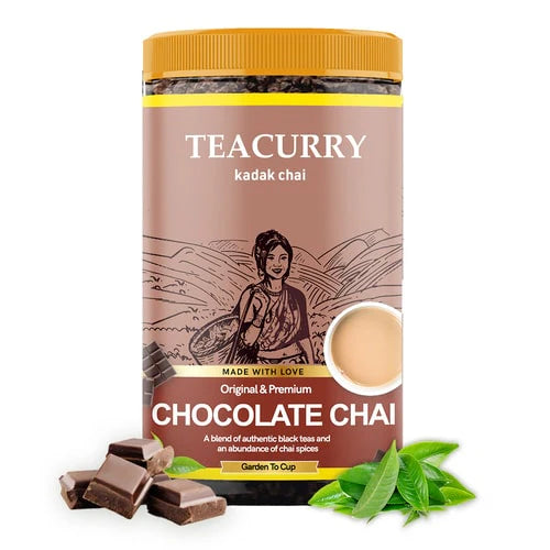 Chocolate Chai - 100% Natural Chocolate Flavoured Assam Black Tea with Real Chocolate -200 gms
