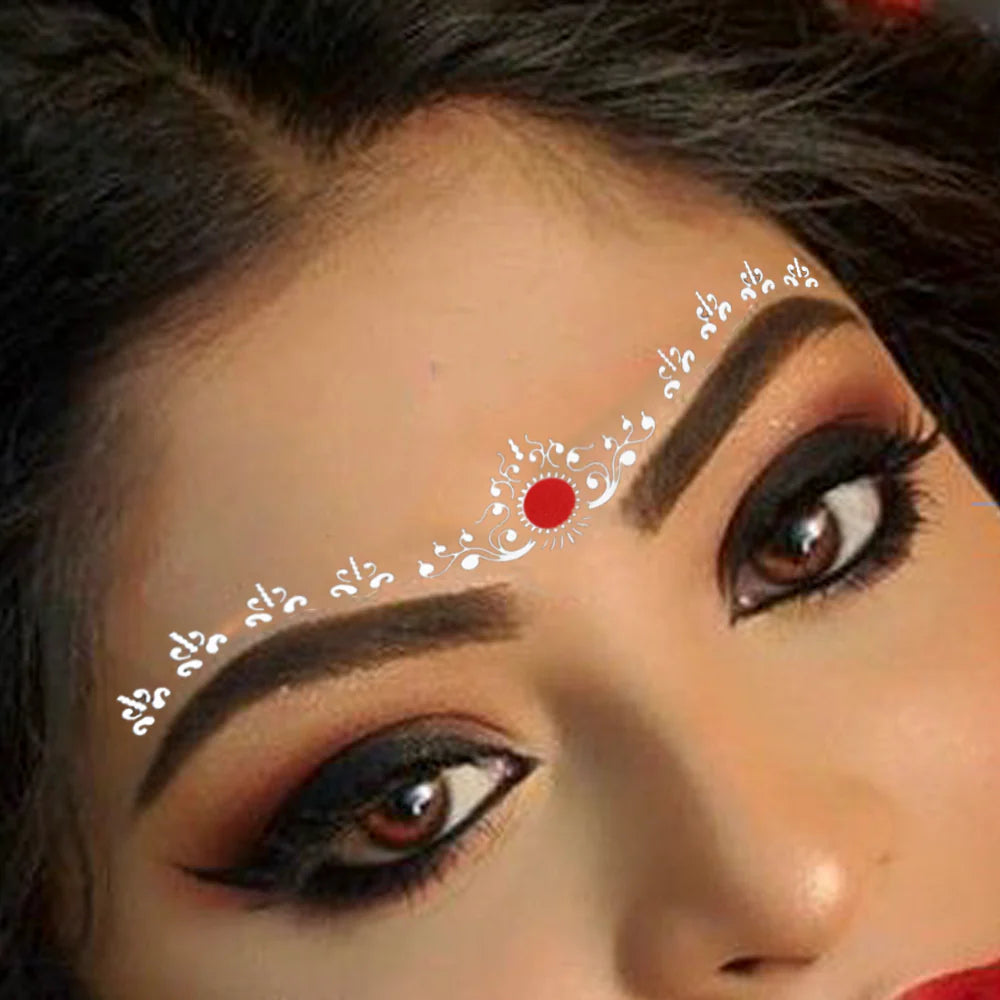 Comet Busters Bengali Style Bridal Bindis – Multicolor (Free Size)