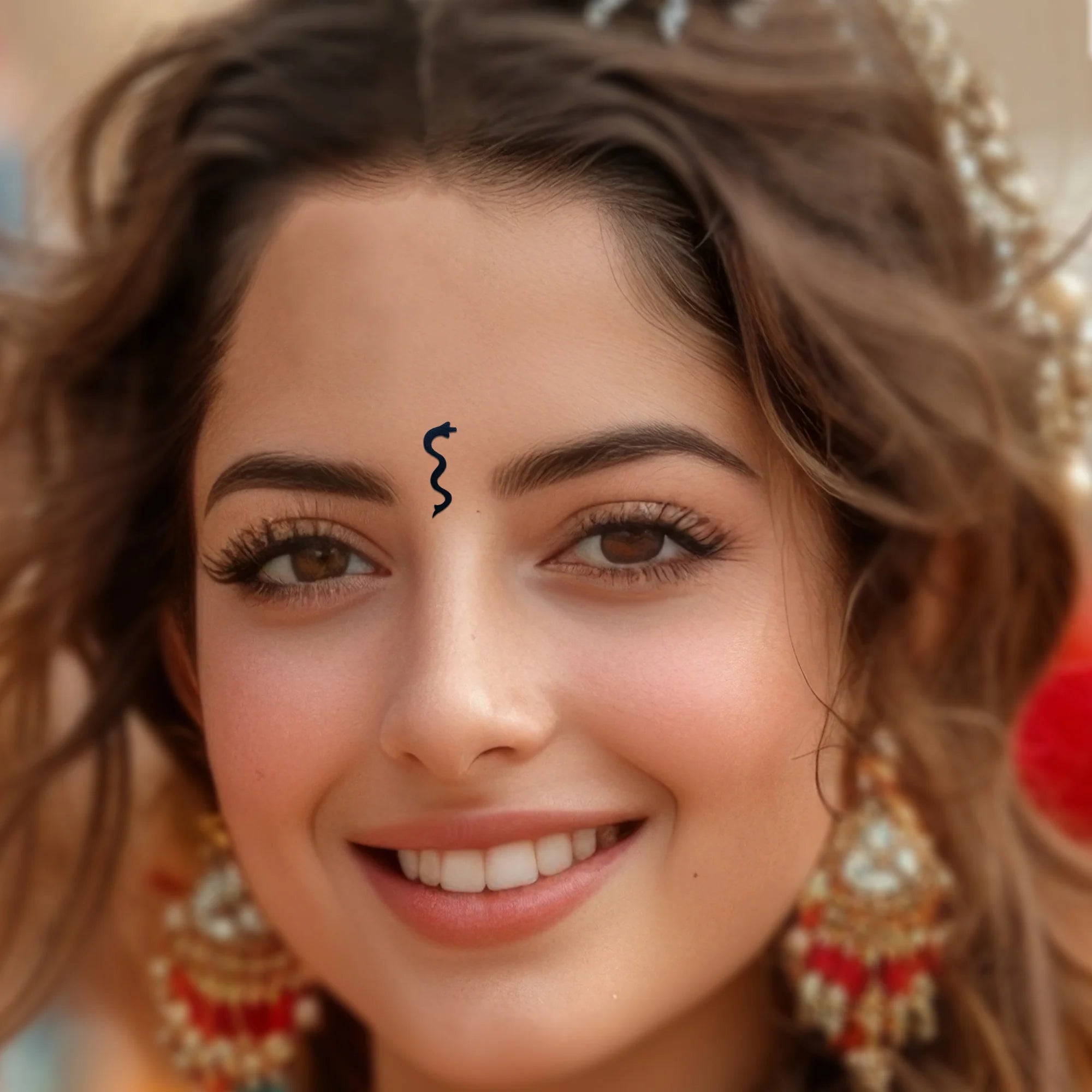 Comet Busters Black Snake PVC Bindis 20mm – Reusable Bindi BIN269