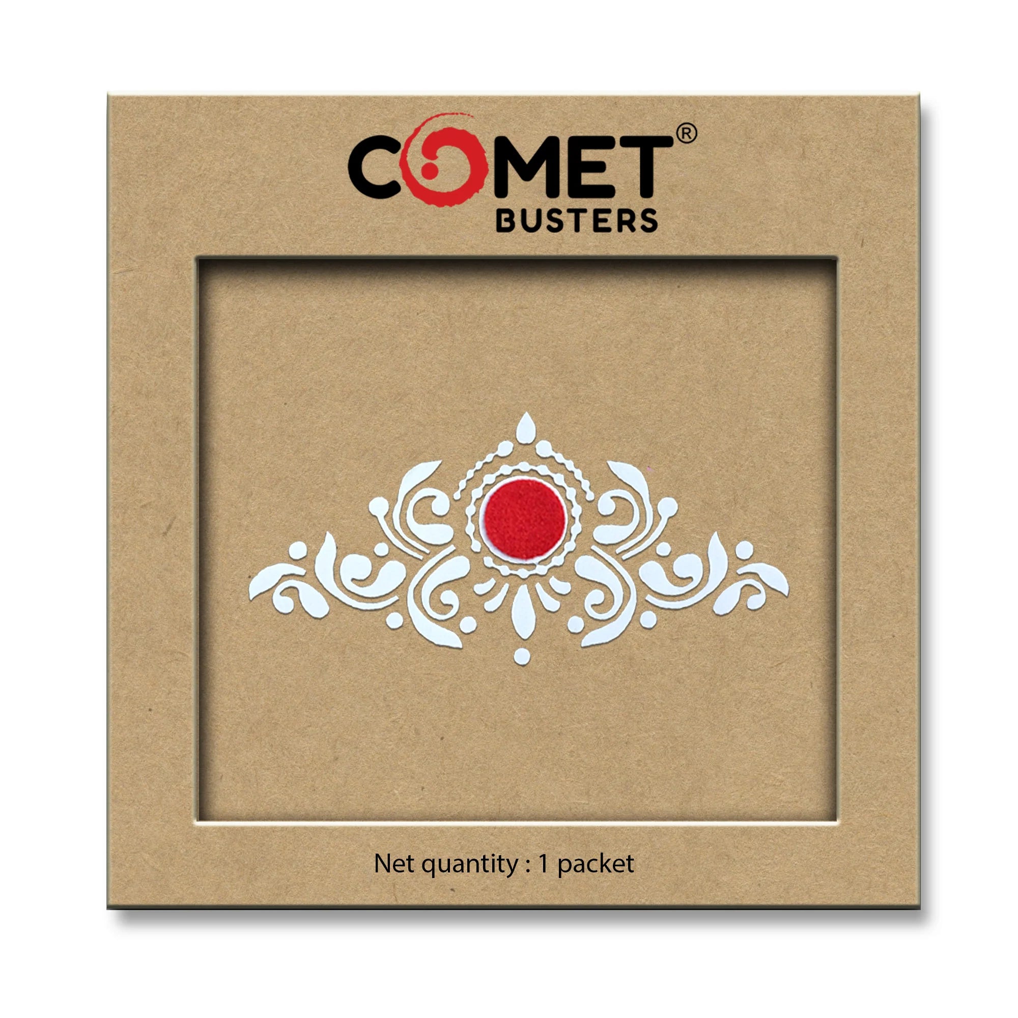 Comet Busters PVC Velvet Bengali Bindis – Multicolor (Free Size)
