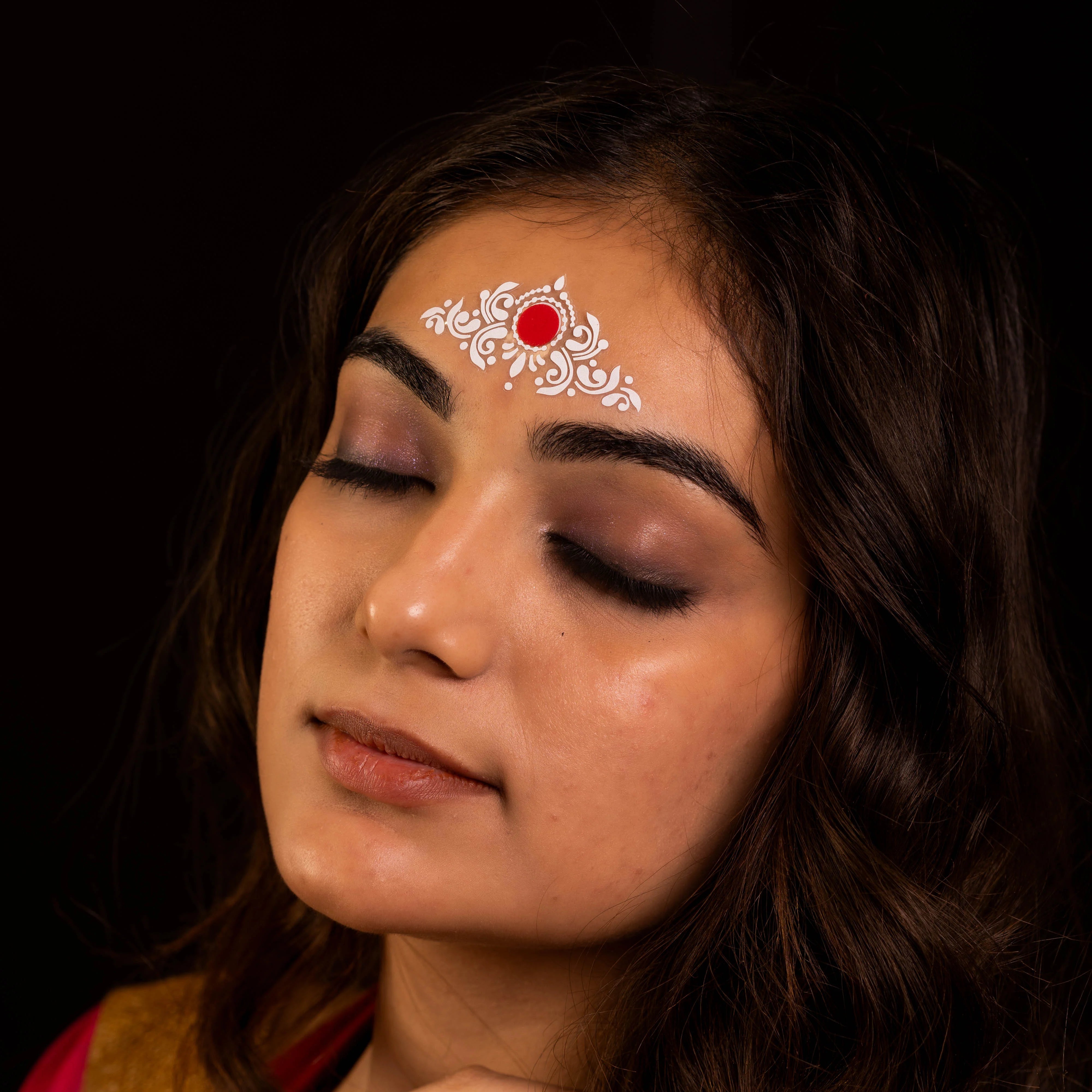 Comet Busters PVC Velvet Bengali Bindis – Multicolor (Free Size)