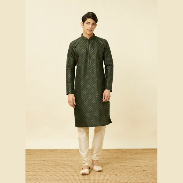 Manyawar Self Patterned Kurta Set - India shopping