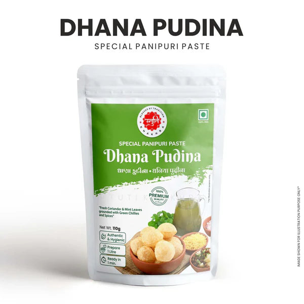 Stuti Dhana Pudina - Panipuri Paste (Pack of 3) | 330 gms