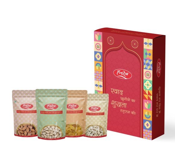 Hanuram Dry Fruit Box 600 gms - India shopping