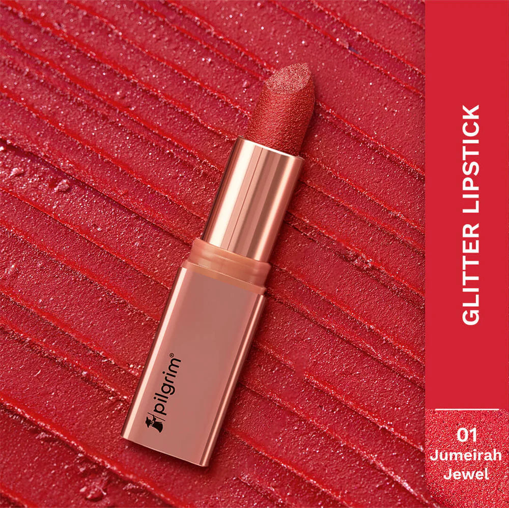 Pilgrim Dubai Bling Glitter Lipstick | 4.2 gms