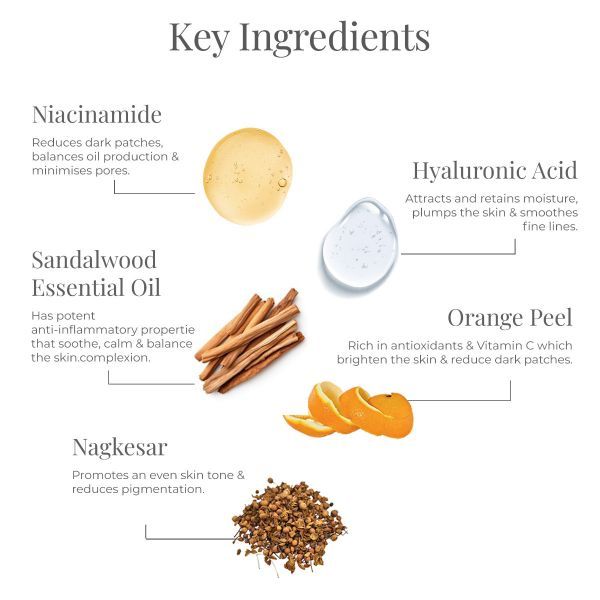 Facial Cleanser / Face wash Sandalwood & Orange Peel - 130ml