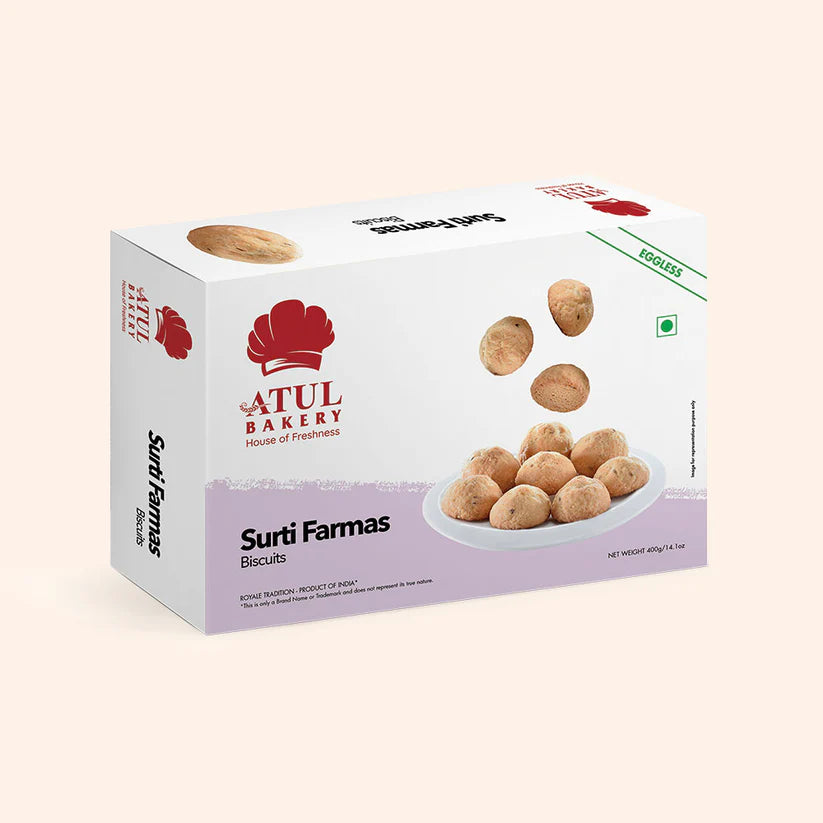 Atul Bakery Surti Farmas Biscuit | 400 gms