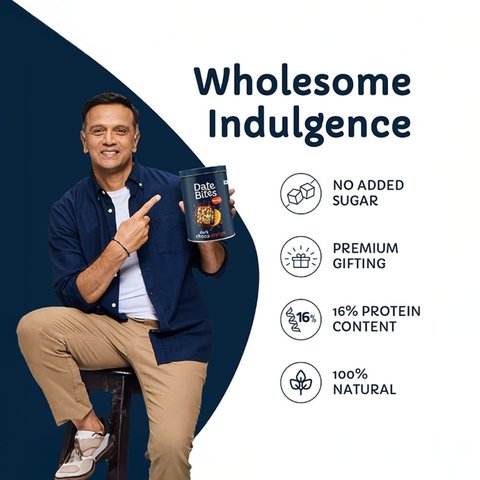 Farmley Dark Choco-Orange Date Bites Burfi + Date Bites Dry Fruit Burfi (No Added Sugar) Combo - 180 gms