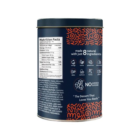 Farmley Dark Choco-Orange Date Bites Burfi + Date Bites Dry Fruit Burfi (No Added Sugar) Combo - 180 gms