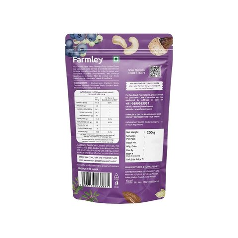 Farmley Trail Mix Dry Fruits, Nuts & Seeds Superfood - 200 gms