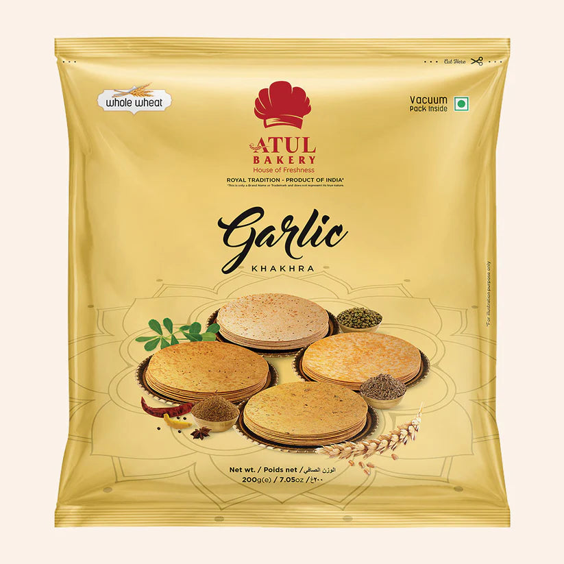 Atul Bakery Garlic Khakhra | 200 gms