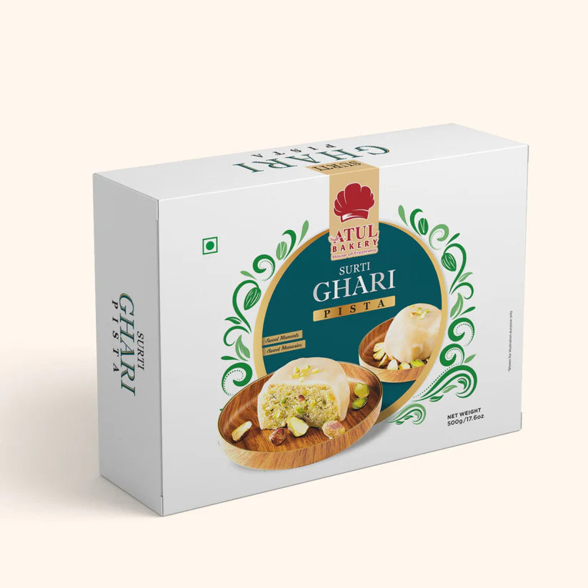 Atul Bakery Surti Ghari Pista | 500 gms