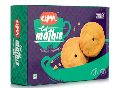 Om Sweets & Snacks Gol Mathi - 300 Gms - India shopping