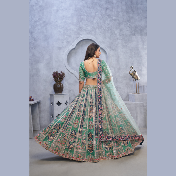Special Heritage Harmony Wedding Lehenga Choli With Soft Net Dupatta | Ready To Wear