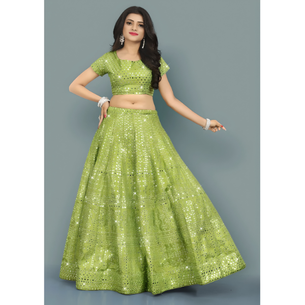 Beautiful Dazzling Drapes Lehenga Choli | Ready To Wear SKU :- AF5259