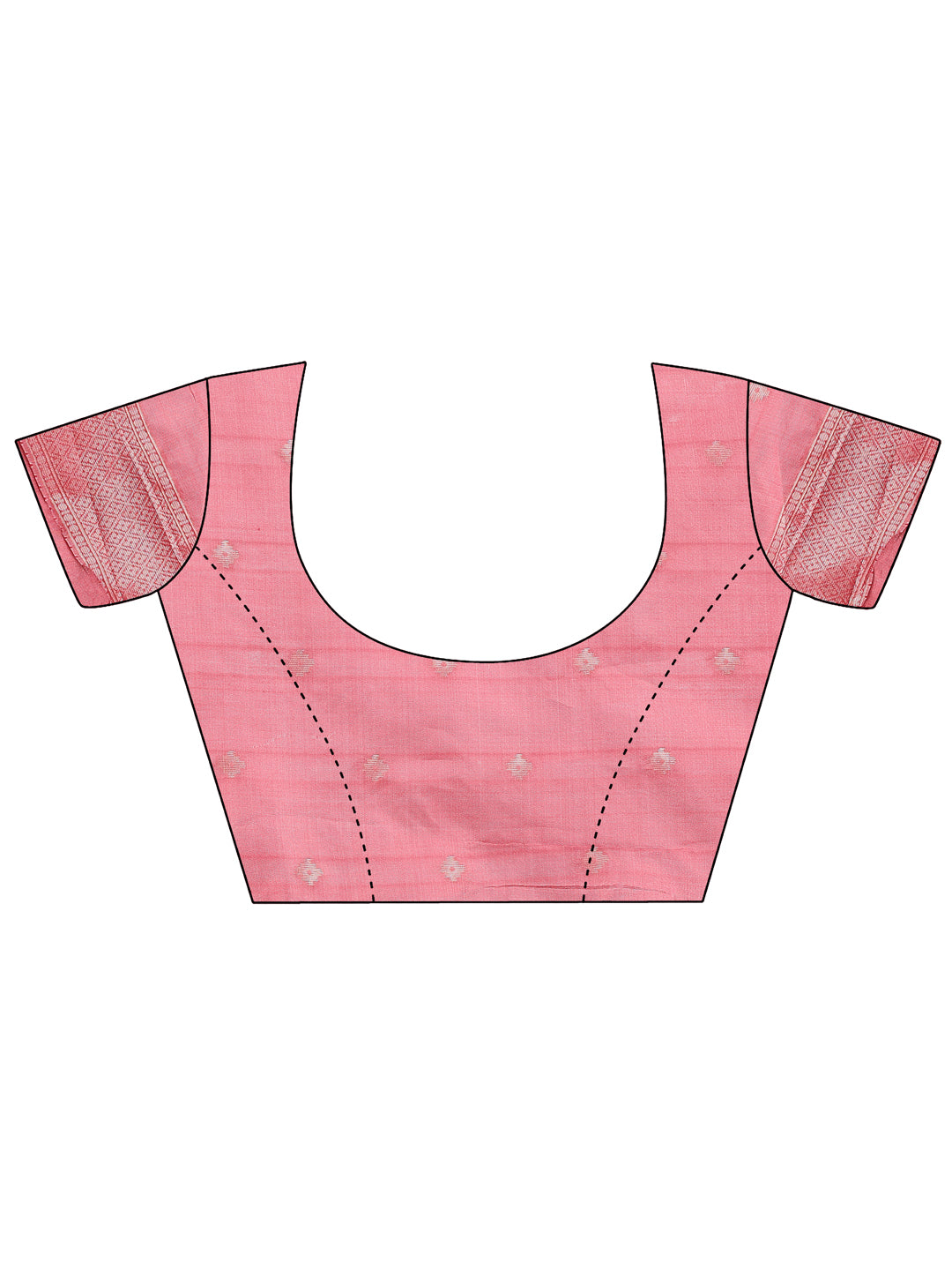 Gulbana Grace Linen Cotton Saree | Peach Color | Ready To Wear SKU- ASKRI1006