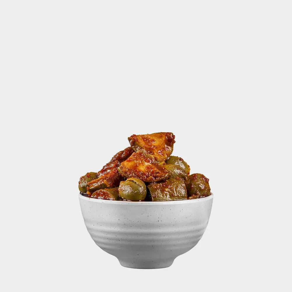 Heena's Pickle Sweet Gunda Keri Pickle – Authentic Gujarati Gumberry & Raw Mango Pickle 500 gms