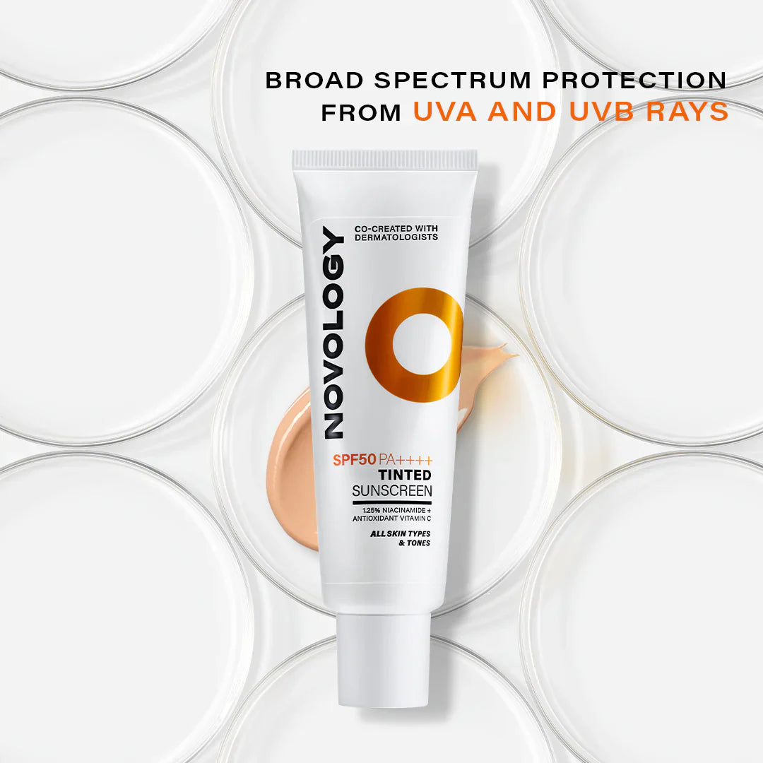 Novology Tinted Sunscreen Spf 50 PA | 50 gms