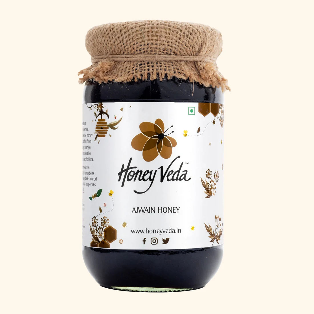 Honey Veda Ajwain Farm Honey - 500 gms