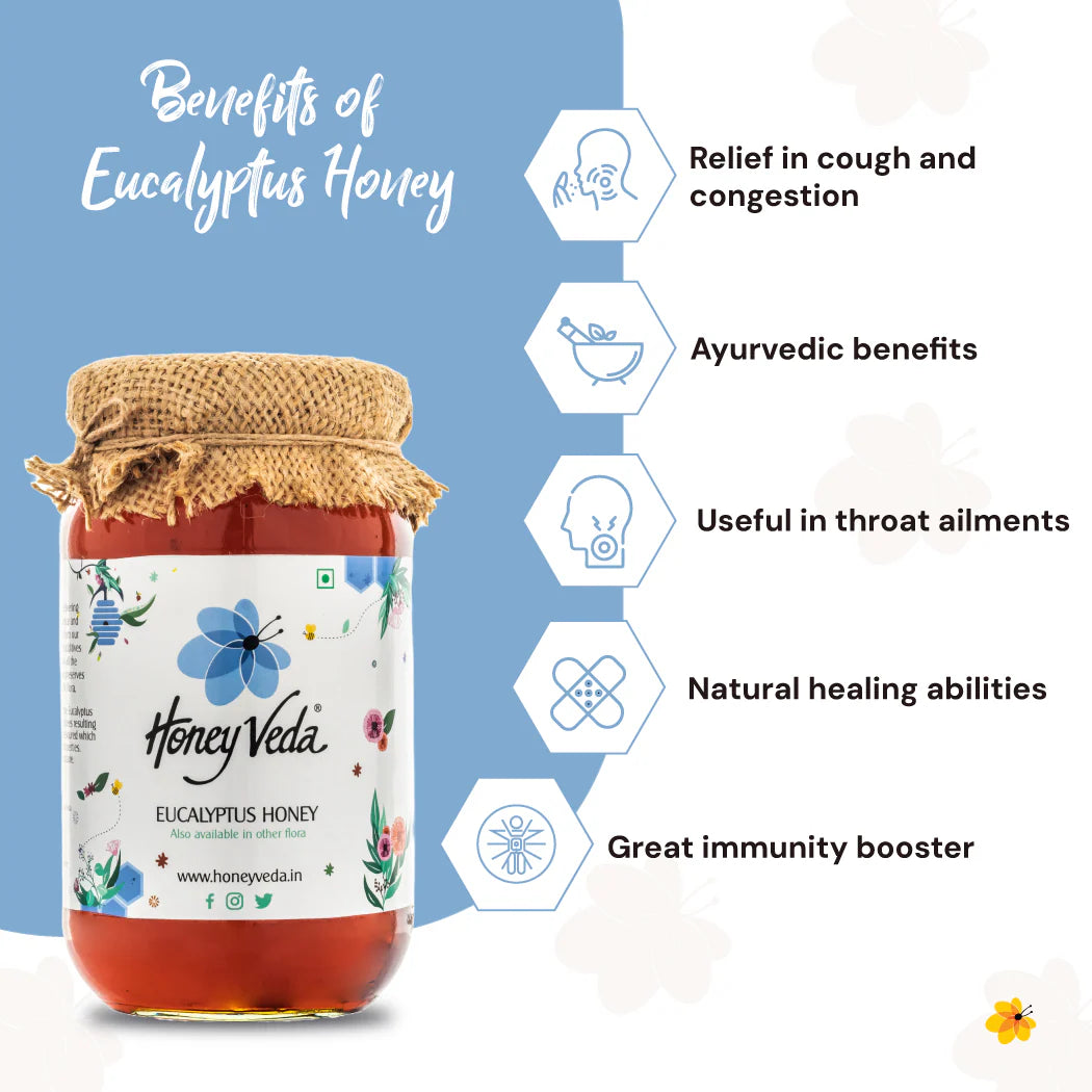 Honey Veda Eucalyptus Honey - 500 gms