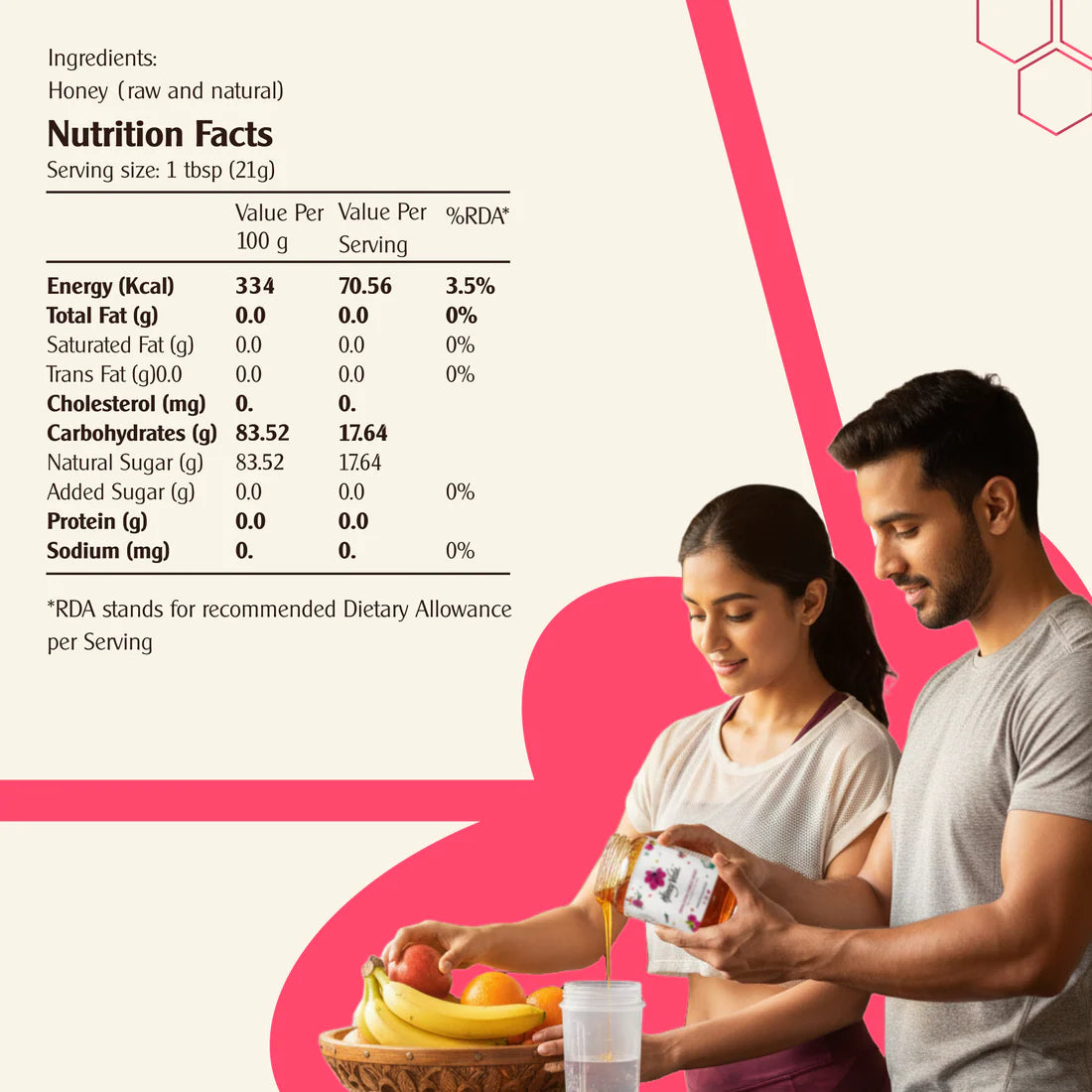 Honey Veda Himalayan Forest Honey - 500 gms