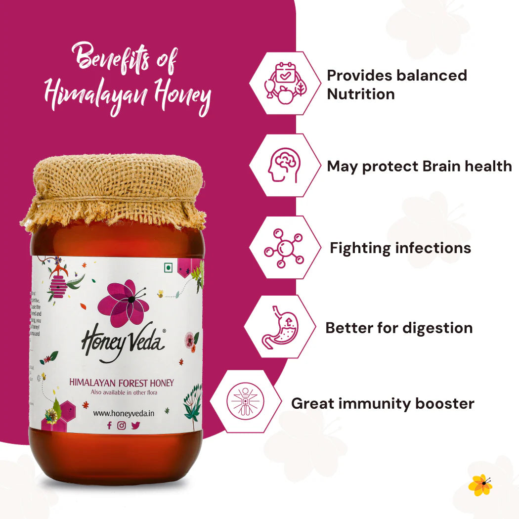 Honey Veda Himalayan Forest Honey - 500 gms