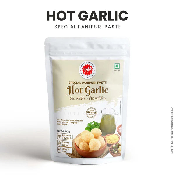 Stuti Hot Garlic - Panipuri Paste (Pack of 3) | 120 gms
