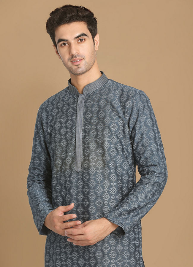 Manyawar Charismatic Feroze Kurta Set - India shopping