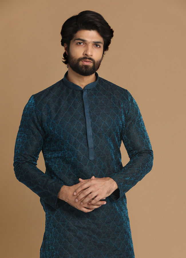 Manyawar Classy Feroze Kurta Pajama - India shopping
