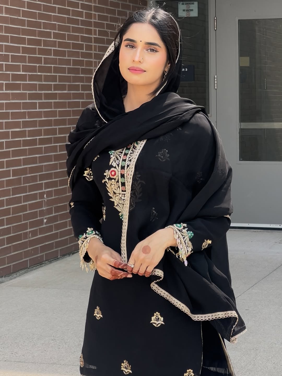 Chinon Silk Kurta Dupatta Set With Embroidery Sequence Work | Ready To Wear