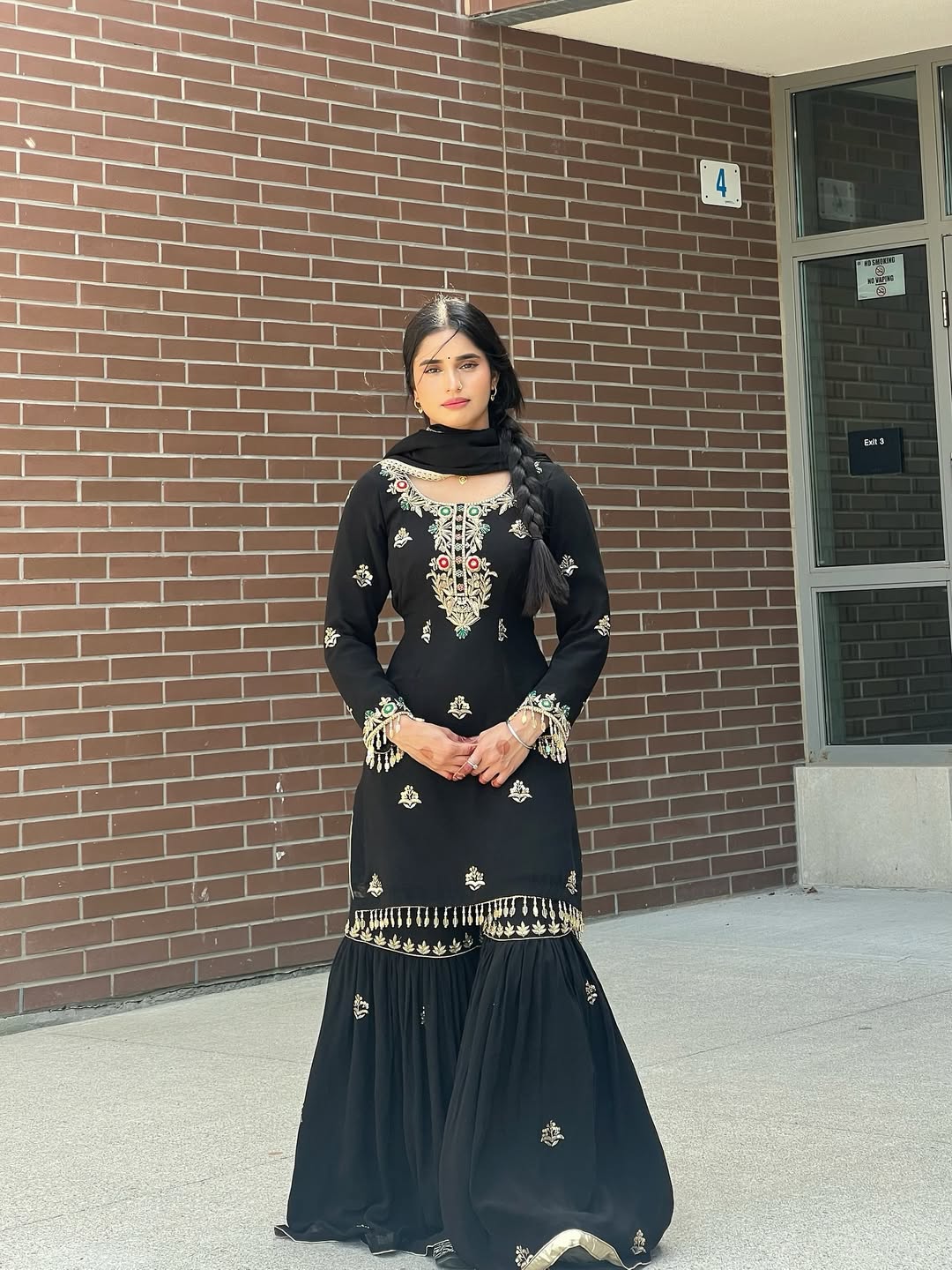 Chinon Silk Kurta Dupatta Set With Embroidery Sequence Work | Ready To Wear