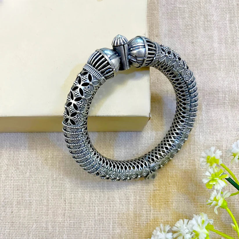 Azure Oxidized Kada Bracelet | Festive Navratri Jewellery