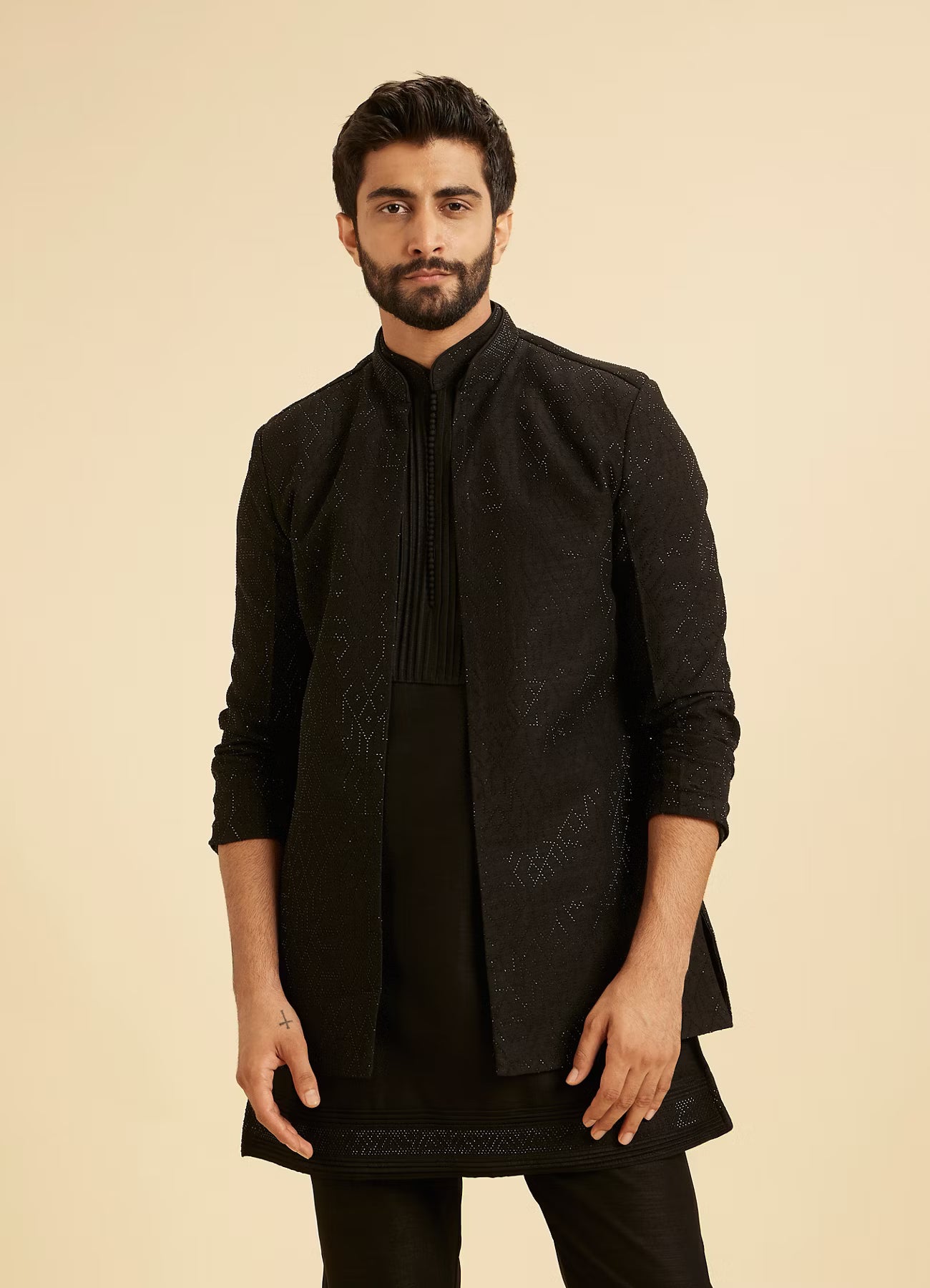 Manyavar Black Exquisiteness Indo Western | Ready To Wear