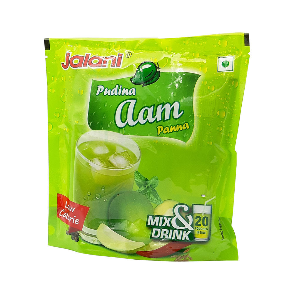 Jalani Pudina Aam Panna (20 Sachets x 6gms) – 120 gms | Instant Raw Mango Mint Drink Mix