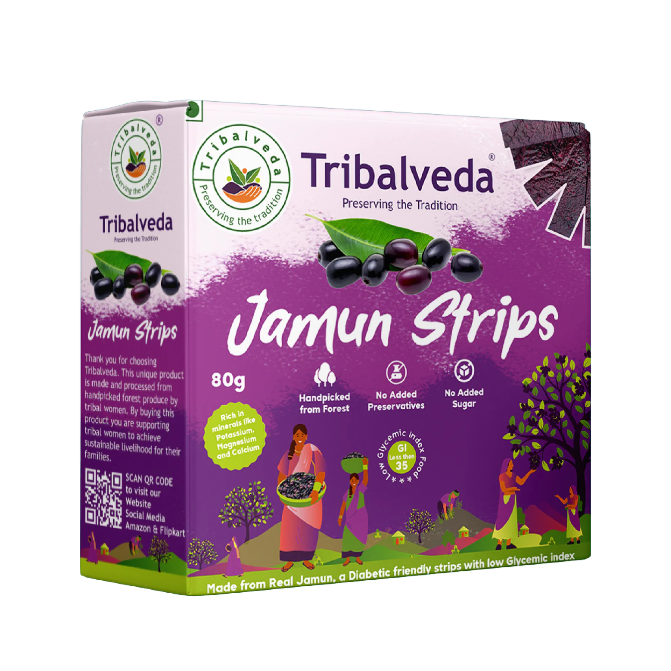 TribalVeda Jamun Strips – 160 gms