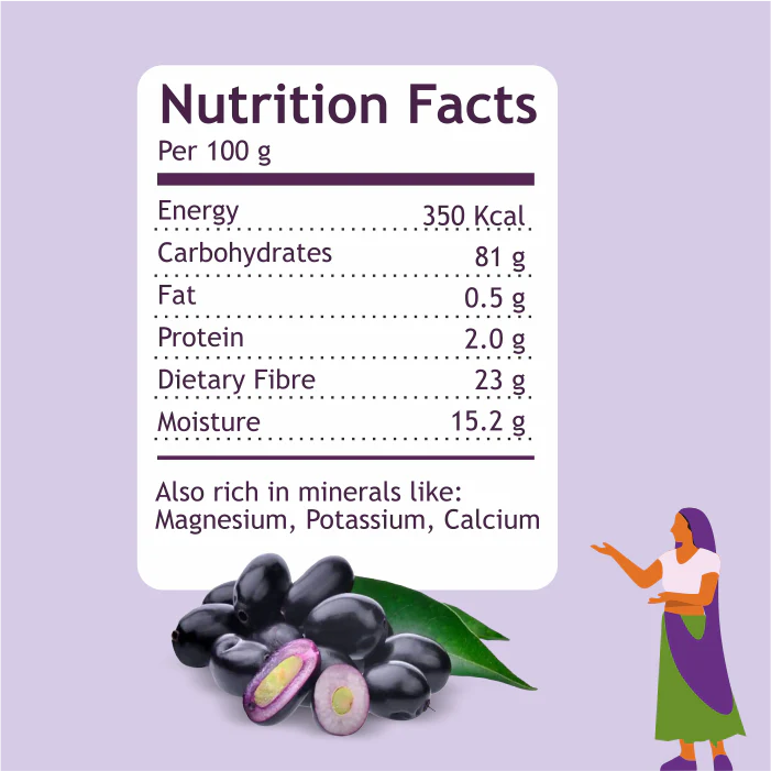 TribalVeda Jamun Strips – 160 gms