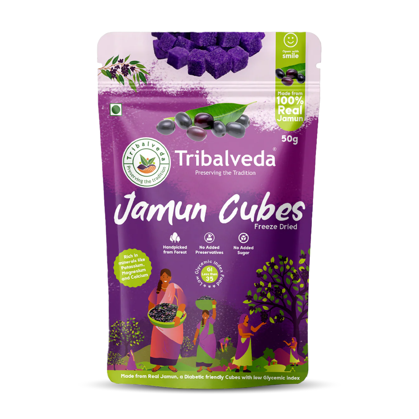 TribalVeda Jamun Cubes -100 gms