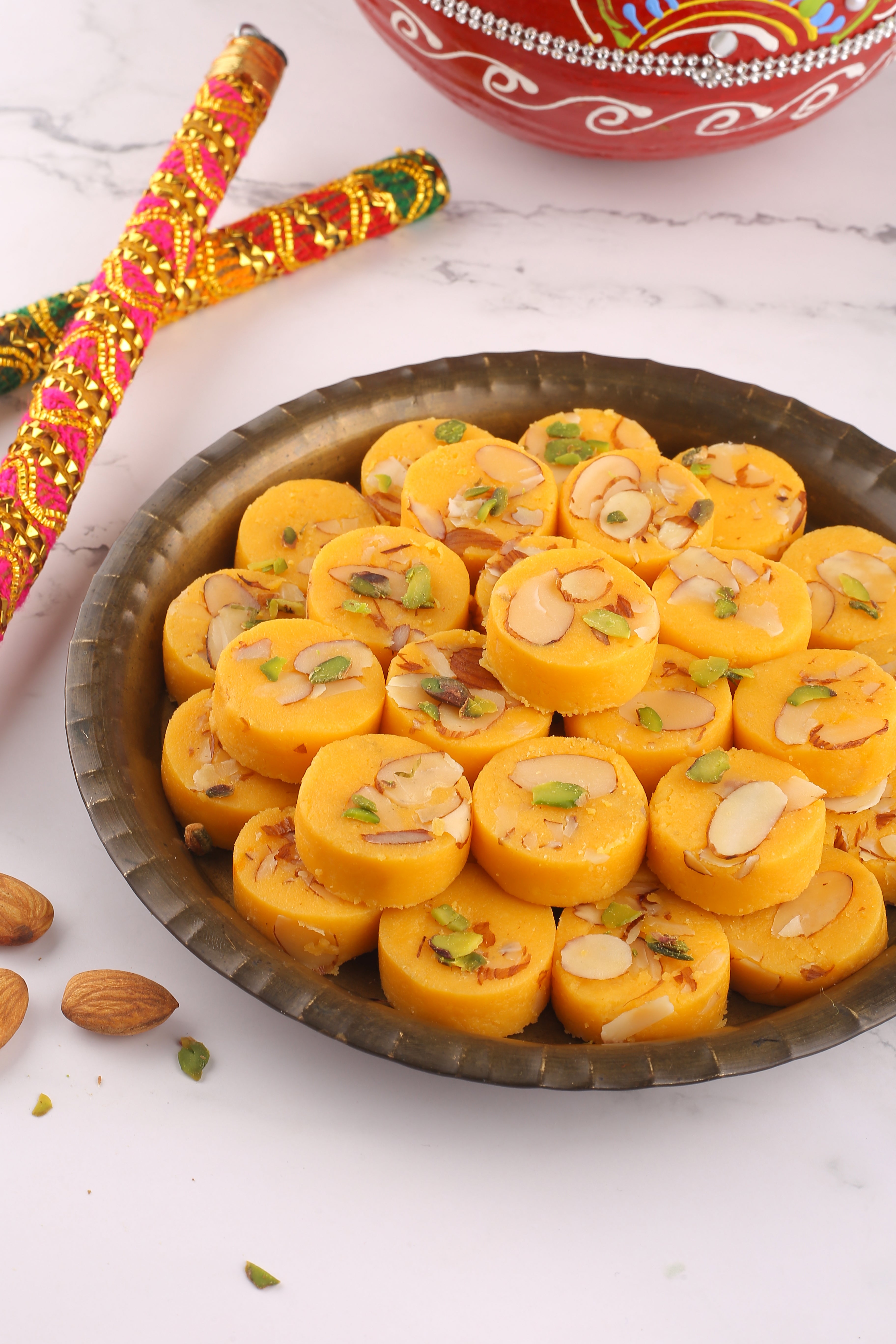 Vipul Dudhiya Prasadiya Kesar Penda - 500 gms - India shopping